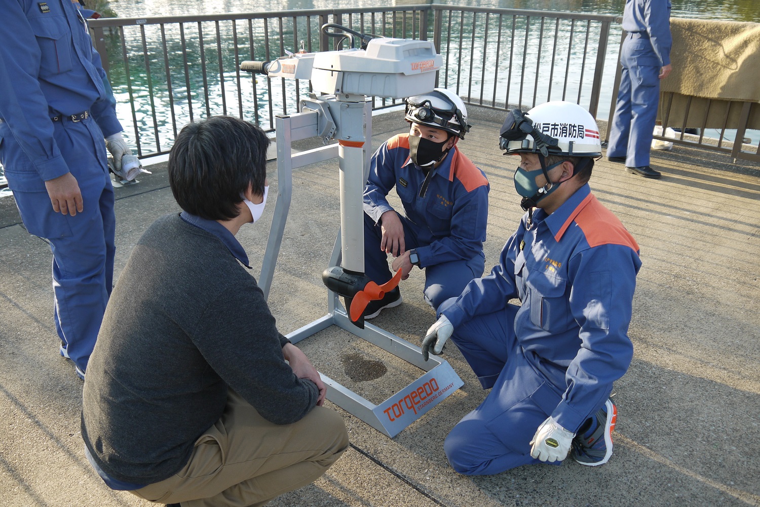 千葉県松戸市消防局様への電動船外機「トルキード」のご紹介